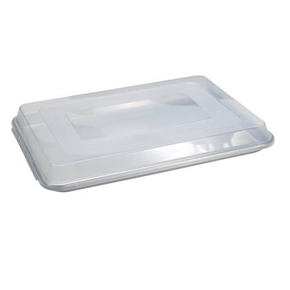 Nordic Ware - Bakplaat met Deksel, 45,5 x 32,8 cm, Aluminium - Nordic Zilver