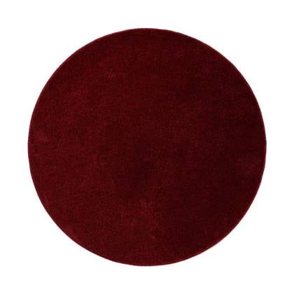 Tapeso Rond vloerkleed Fine - - 300 cm rond Rood