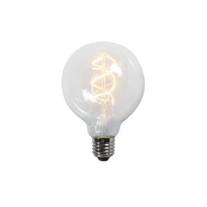 LUEDD E27 LED gedraaid filament lamp G95 helder 5W 400 lm 2200K