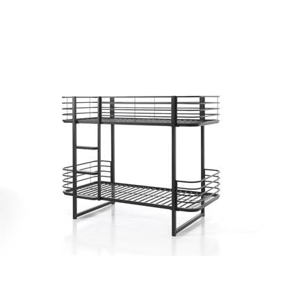 Vipack Oscar Stapelbed Zwart 90 x 200 cm