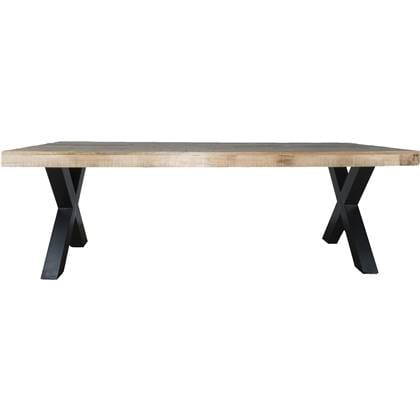 Home67 - Eettafel Deks 180 cm - X-poot Bruin