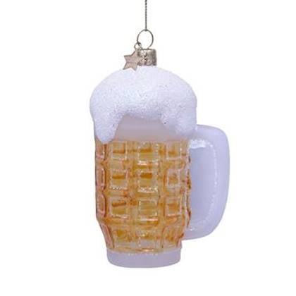 Ornament glass pint glass beer H11cm