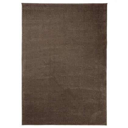 Tapeso Laagpolig vloerkleed Fine - mokka - 60x110 cm