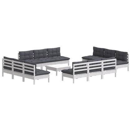 vidaXL-13-delige-Loungeset-met-antracietkleurige-kussens-grenenhout