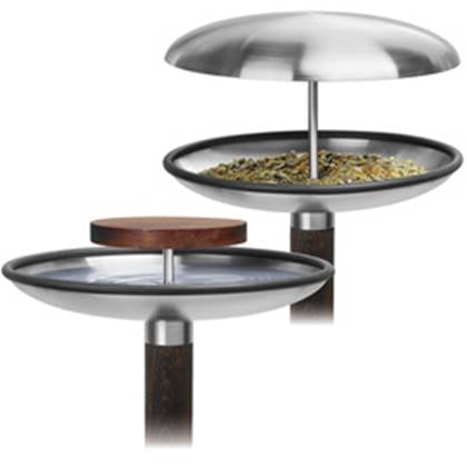Blomus Fuera Vogelvoederhuisje Zilver