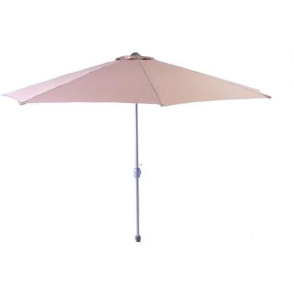 SenS-Line - Salou Parasol Taupe Ø300 Cm - Grijs Bruin