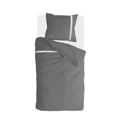 Walra - Dekbedovertrek Timeless Chic - 140x220 - Antraciet Antraciet, Grijs