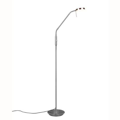 Trio Monza - Vloerlamp  Modern - Grijs - H:145cm - Universeel - Voor Binnen - Metaal - Vloerlampen  - Staande lamp - Staande lampen - Woonkamer - Slaapkamer