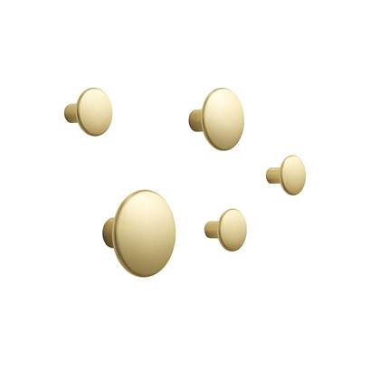 Muuto The Dots Metal Wandhaken Set van 5