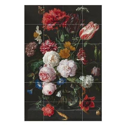IXXI De Heem Stilleven Met Bloemen Wandsysteem 80 x 120 cm