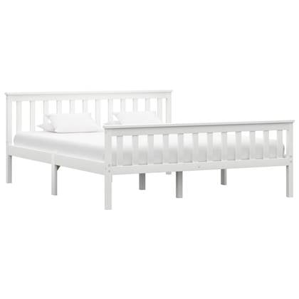 vidaXL Bedframe Wit 160 x 200 cm