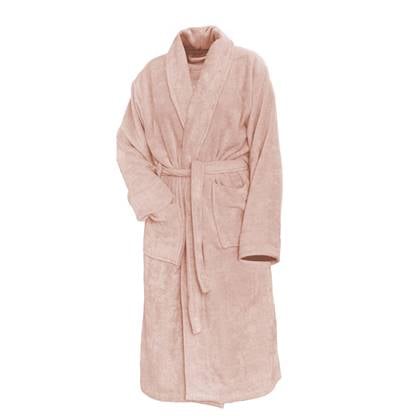 LINNICK Pure Badjas Velours light pink XL Roze