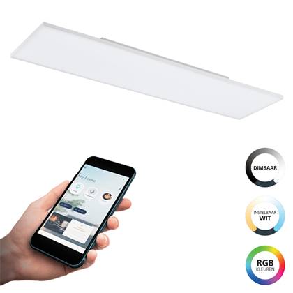 EGLO connect.z Turcona-Z Smart Plafondlamp - 120 cm - Wit - RGB