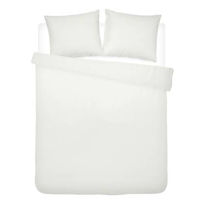 Cinderella Weekend Dekbedovertrek 200 x 200/220 cm - Ivoor Beige, Wit