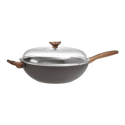 Sambonet Spadella Wok met Deksel Ø 32 cm Zwart