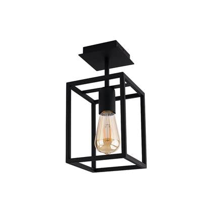 Nowodvorski Plafondlamp Crate H 30,5 cm B 15 cm Zwart