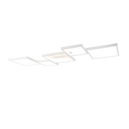 QAZQA Plafondlamp wit incl. LED 3 staps dimbaar 5-lichts - Lejo