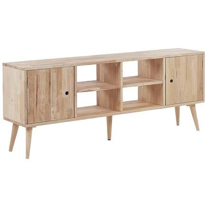 CHANDLER - TV-meubel - Lichte houtkleur - Rubberhout