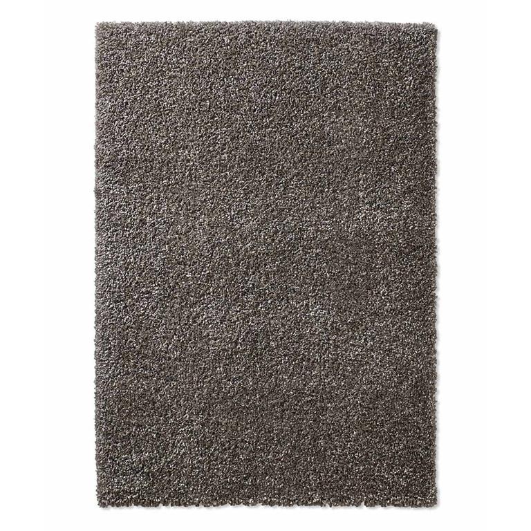 Tapeso Hoogpolig vloerkleed effen Classic donkergrijs 240x340 cm