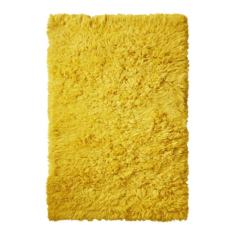 HKLIVING " Fluffy Vloerkleed 150 x 240 cm Yellow "