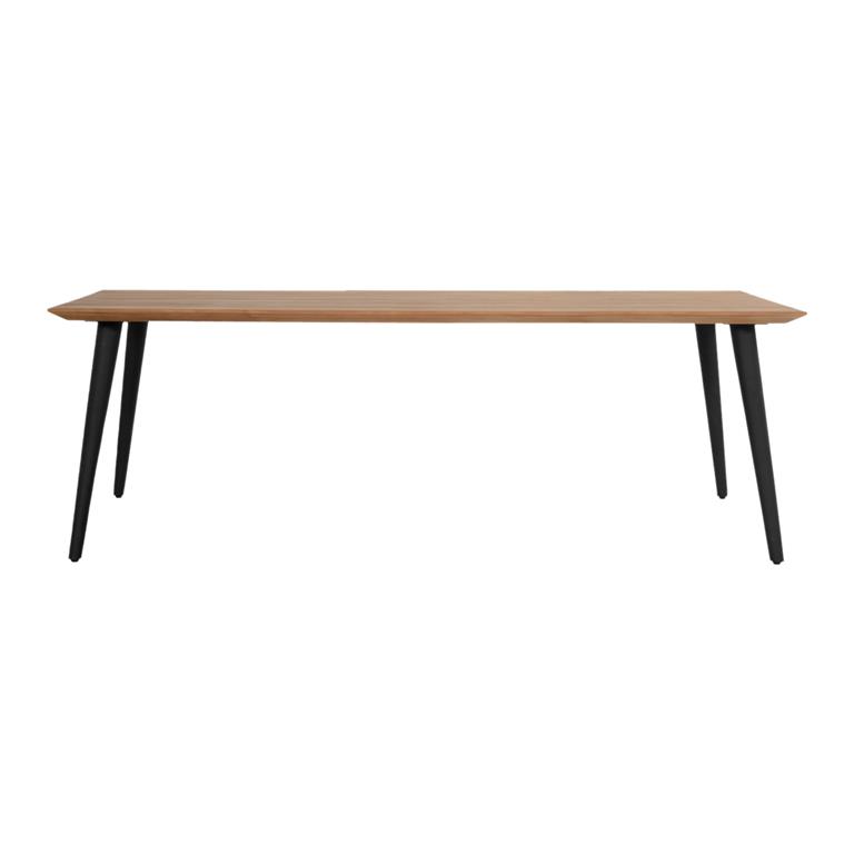 Hartman Sophie Studio Teak Tuintafel 240 x 100 cm Zwarte poten