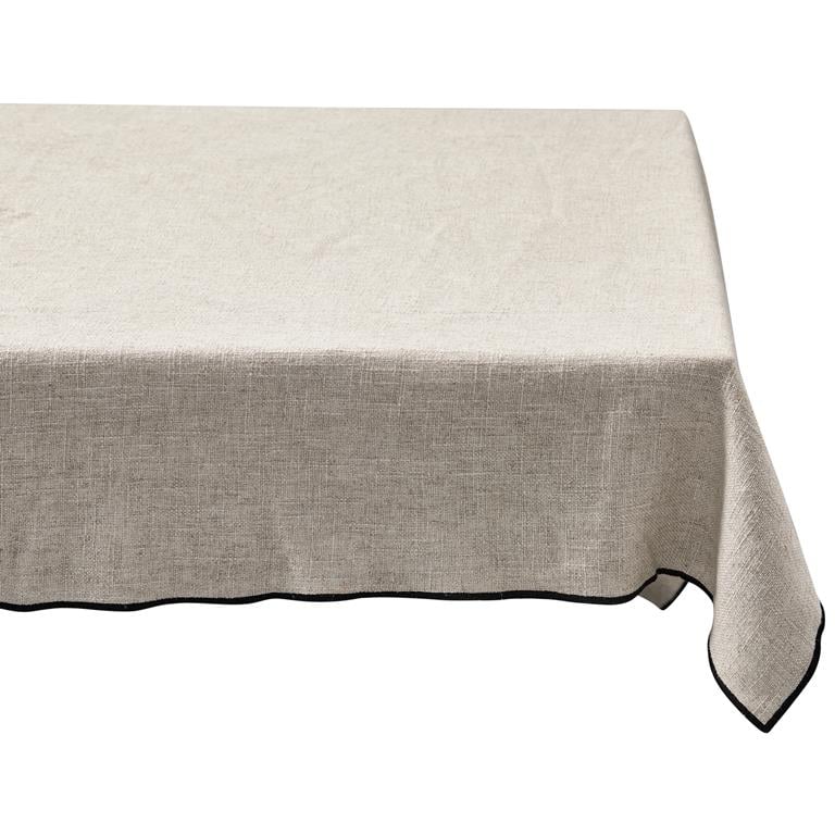 BePureHome Stitch Tafelkleed Polyester Naturel 1x140x250