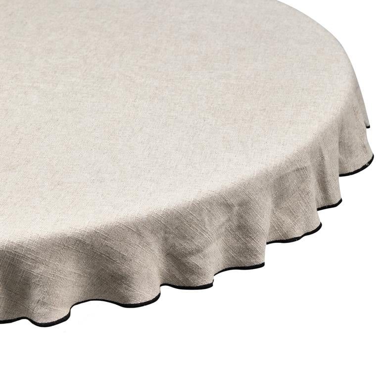 BePureHome Tafelkleed Stitch Polyester Naturel 1x140x140