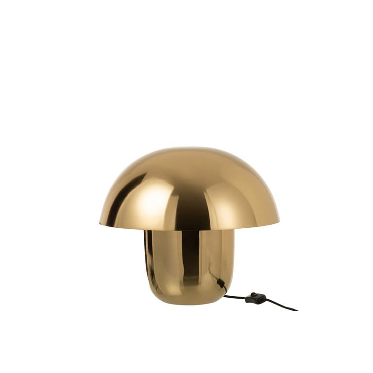 J-Line Lamp Paddenstoel Ijzer Goud Small