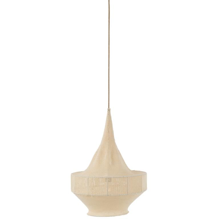 J-Line Hanglamp Handgebreid Beige Small