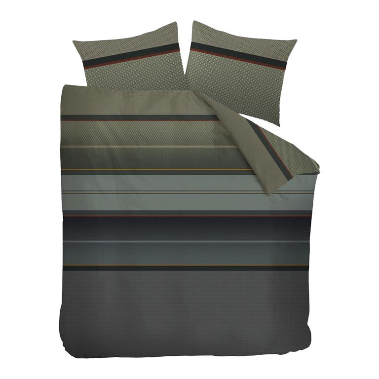 Kardol Runway Dekbedovertrek 200 x 200/220 cm - Groen